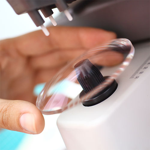 making glasses in the lab