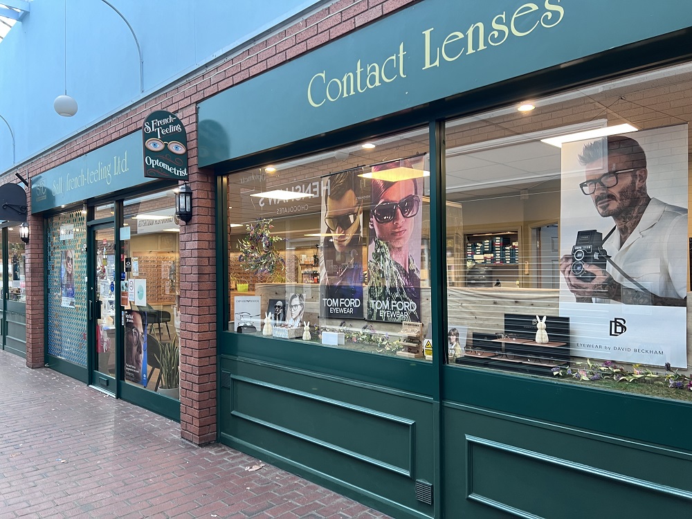 sally french teeling opticians shop front